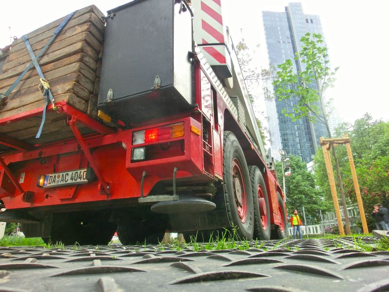 Bodenschutz für das Wolkenkratzer Festival in Frankfurt/Main