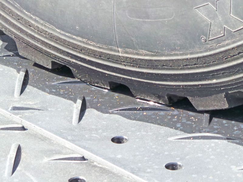 Mobile Baustraße vor dem Bundestag in Berlin