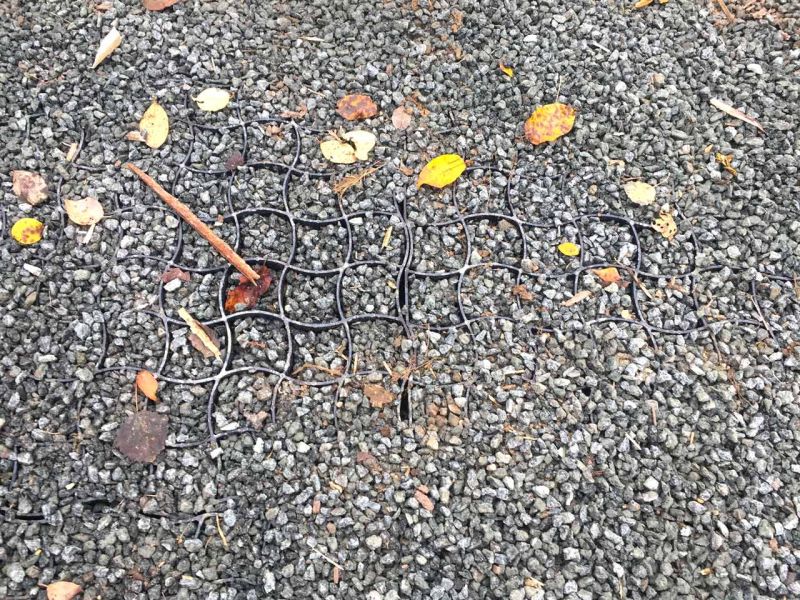 Bodengitter zur unversiegelten Schotterstabilisierung eines Lagerplatz / Lagerfläche