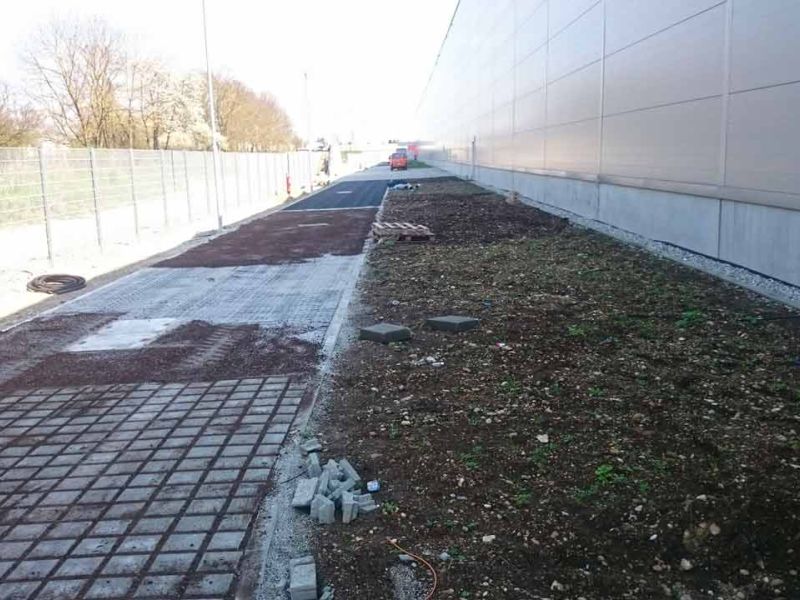 Kunststoff Bodengitter BG50 für befestigte Rettungswege, Feuerwehrzufahrten & Fluchtwege