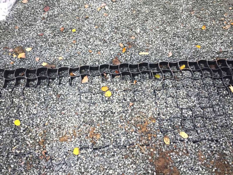 Bodengitter zur unversiegelten Schotterstabilisierung eines Lagerplatz / Lagerfläche