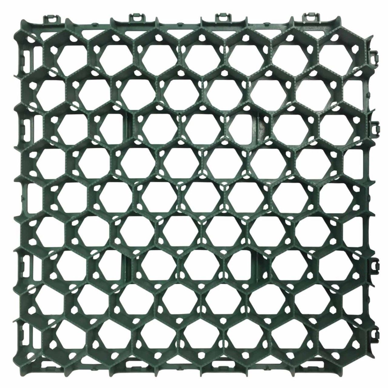 Rasenwabe RW40 Grün · 0,25 m² · 500 x 500 x 40 mm · 350,0 t/m² · 0,80 kg · 1,00mm Profilierung · 16 Kopplungen · On-Sub Verlegung · Drainage