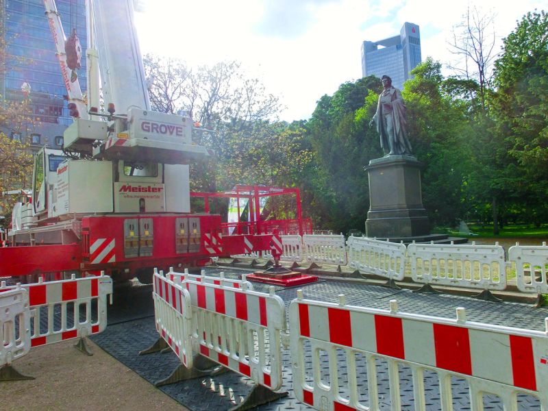 Bodenschutz für das Wolkenkratzer Festival in Frankfurt/Main