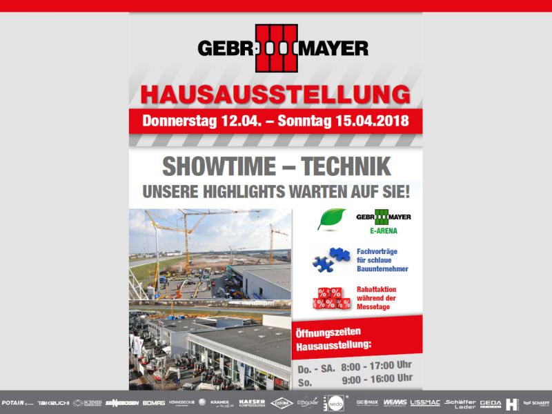 Hausausstellung GEBR. MAYER 2018 im Stammhaus Nordbayern in Fürth