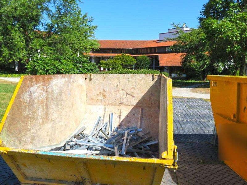 Baustraße zur Renovierung eines Gebäudes in Landshut