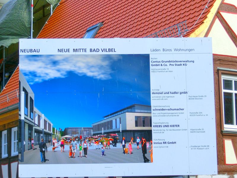 Bodenschutzplatten zum Schutz des Pflasters - Neubau in Bad Vilbel