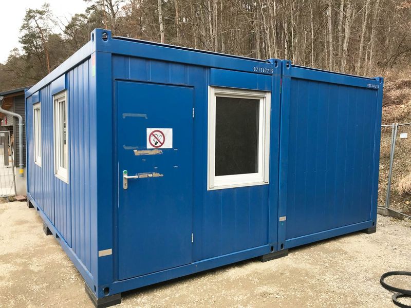 Unterlegplatten für Bürocontainer zum nivellieren und ausgleichen unterschiedlicher Höhen
