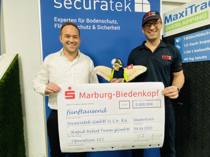Ukraine Hilfe - Securatek spendet 5000€ an das Rapid Relief Team Deutschland