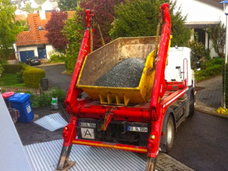 Anlegen einer Kiesfläche im Vorgarten für Parkplätze mit dem Kiesgitter KG30