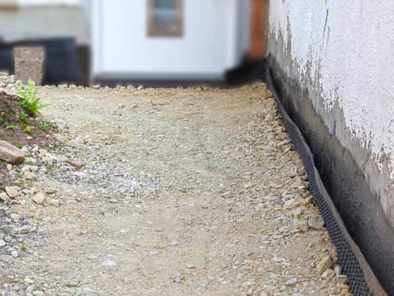 Herstellen eines befestigten Kiesweg mit den Kieswaben KW50