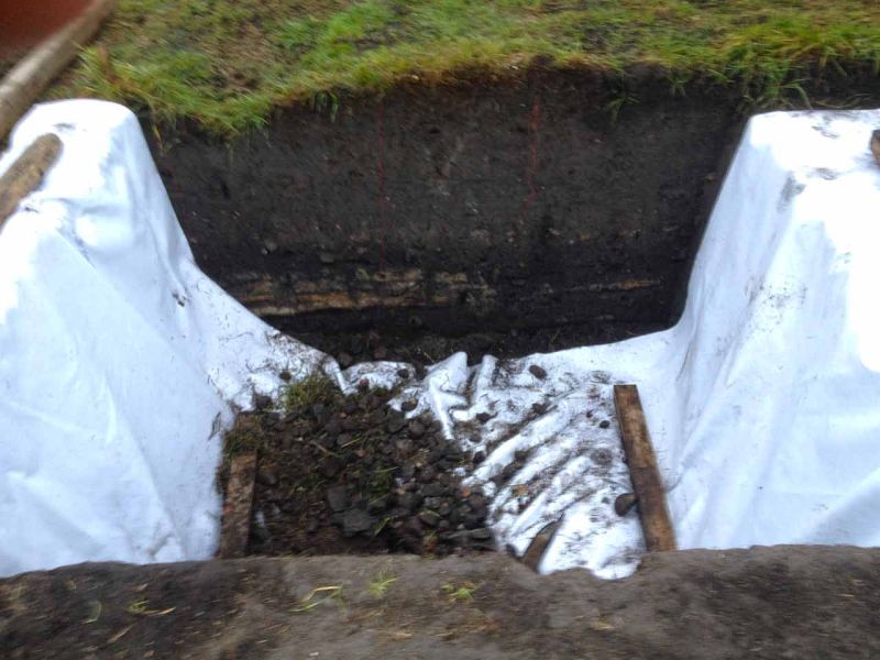 Geotextiles Trennvlies TV110 für eine archäologische Ausgrabungsstätte