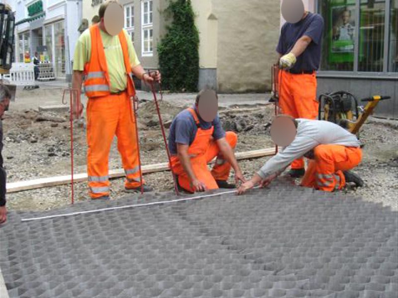 Kieswaben KW50 zur Herstellung eines tragfähigen Straßenunterbau