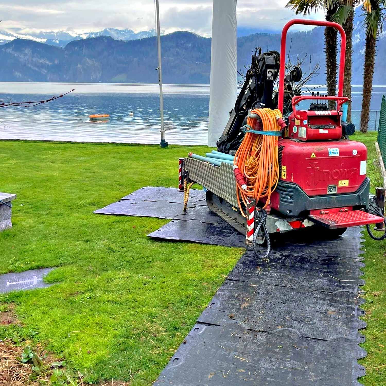 bodenschutzplatte fuer geologische bohrungen bohrgeraete