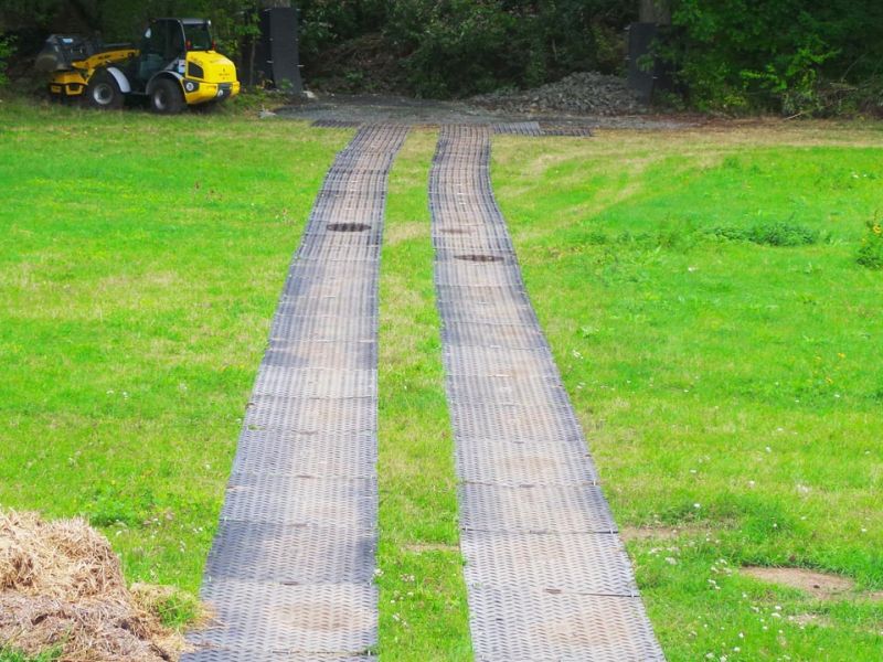 Mobile Baustraße als Zufahrtslösung für die DB Netz AG