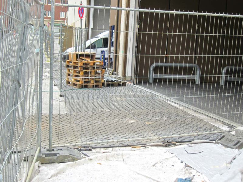 Mobile Baustraße als Pflasterschutz in Recklinghausen, NRW