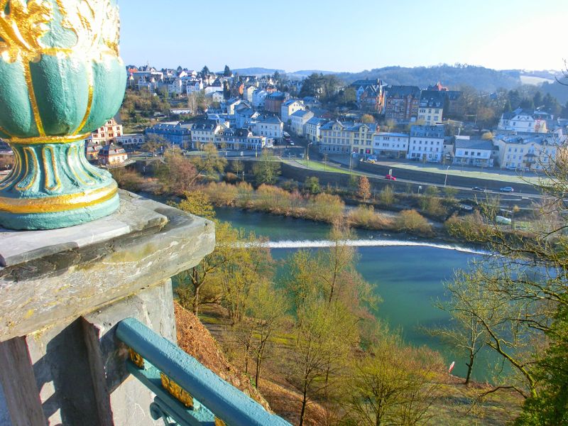 Mobile Baustraße im Schlosspark Weilburg
