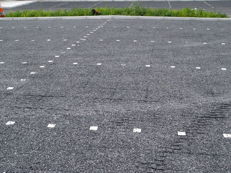 Herstellung eines unversiegelten Parkplatz mit dem Bodengitter BG50