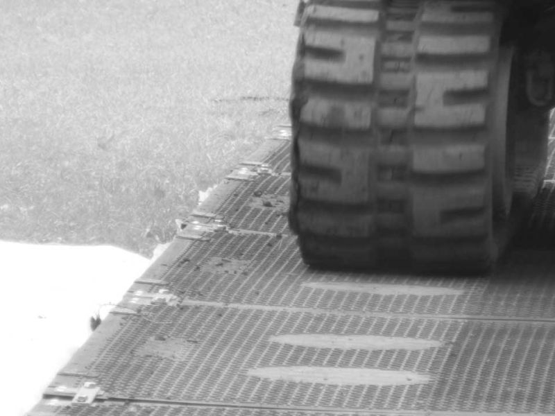 Baustraße im Gleisbau - Zugspitzbahn in Garmisch-Patenkirchen