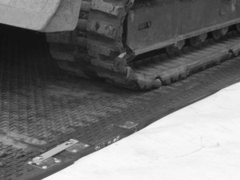 Baustraße im Gleisbau - Zugspitzbahn in Garmisch-Patenkirchen