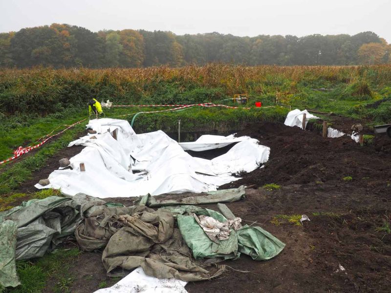 Geotextiles Trennvlies TV110 für eine archäologische Ausgrabungsstätte