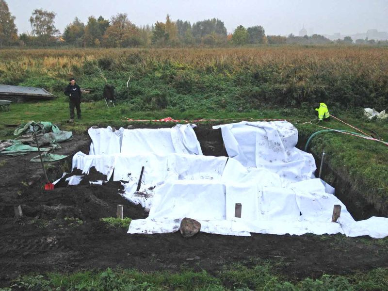 Geotextiles Trennvlies TV110 für eine archäologische Ausgrabungsstätte