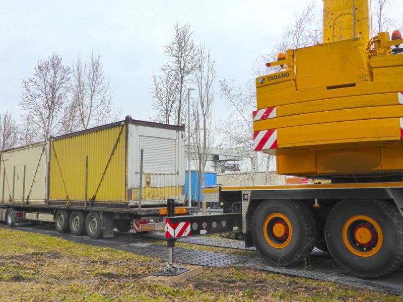 Vermietung mobile Fahrstraße für weiche Böden & Wiesen