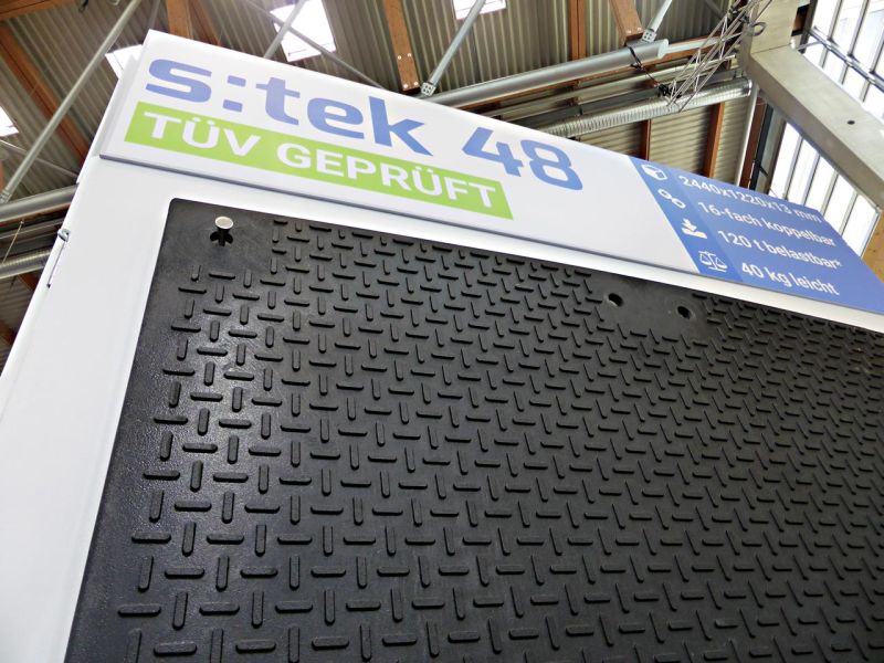 Galabau 2018 - Bodenschutz Systeme aus Kunststoff auf dem Messestand von Securatek