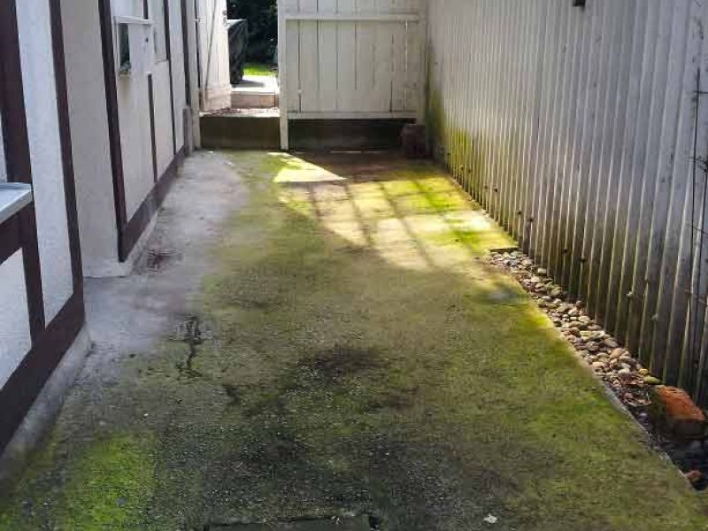 Neugestaltung eines Kiesweg vor einem Hauseingang mit dem Kiesgitter KG30