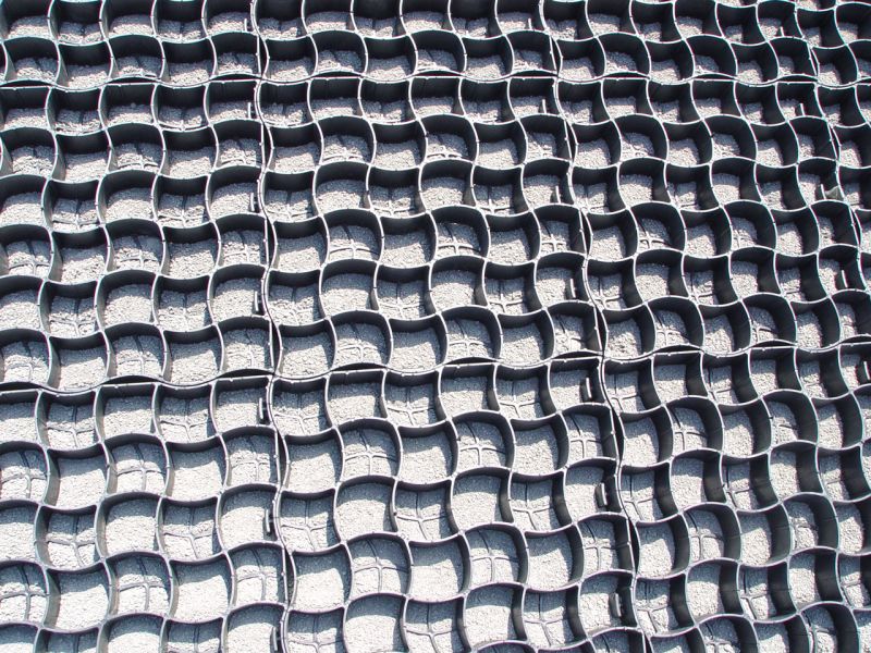 Herstellung eines unversiegelten Parkplatz mit dem Bodengitter BG50