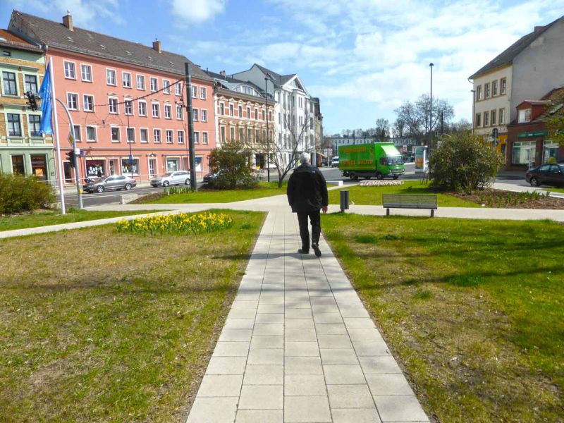 Pflasterschutz für einen temporären Busbahnhof zur BUGA