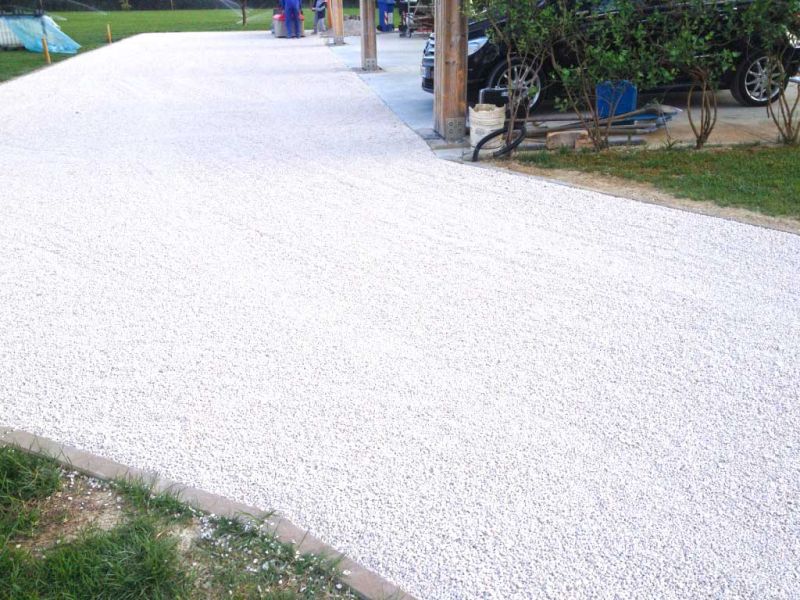 Anlegen eines stabilisierten Kiesweg im Garten mit dem Kiesgitter KG30