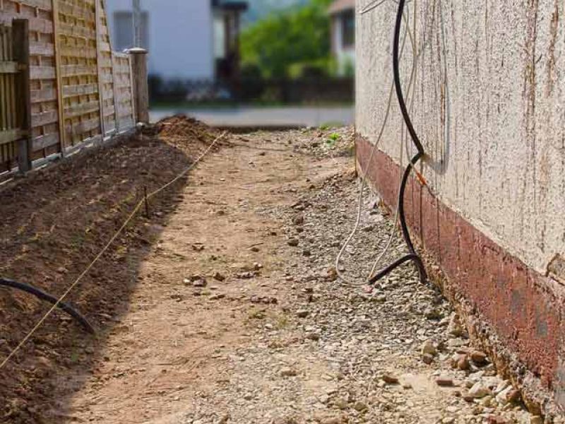 Herstellen eines befestigten Kiesweg mit den Kieswaben KW50