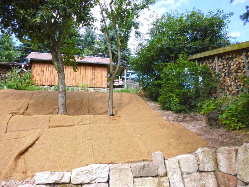 Mulchmatte MM600 Hangsicherung Erosionsschutz Kokos 009 referenz