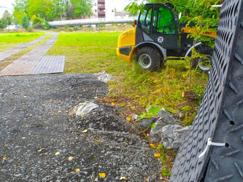 Mobile Baustraße als Zufahrtslösung für die DB Netz AG