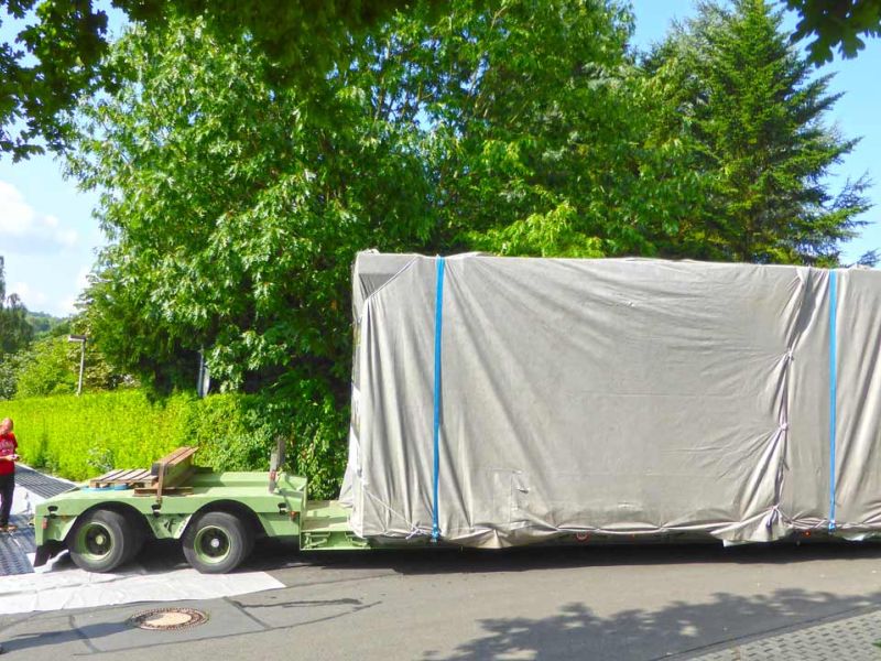 Mobile Baustrasse Modul Haus 36 referenz