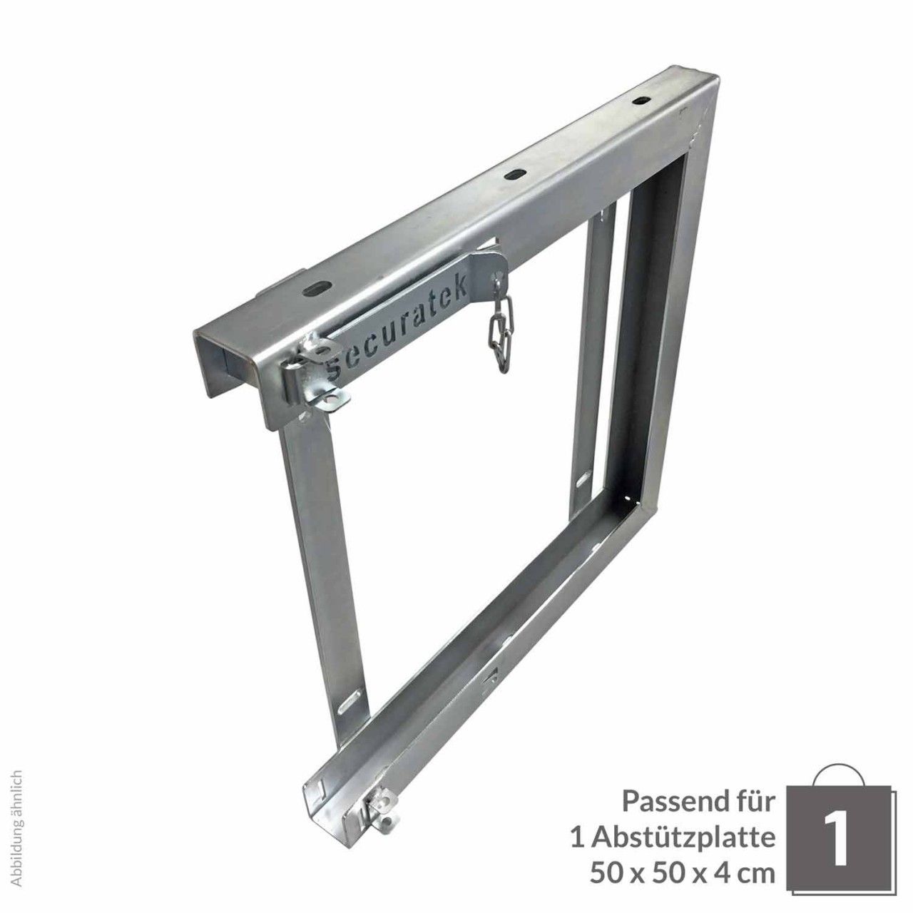 Abstützplattenhalterung Einzel 500x500x40cm