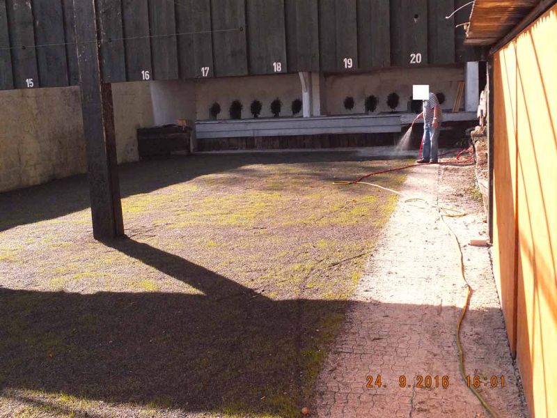 Bodengitter BG30 zur Befestigung der Laufwege in der Schießanlage eines Schützenverein