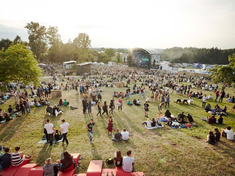 Mobile Fahrstraße für ein Open-Air-Event / Festival