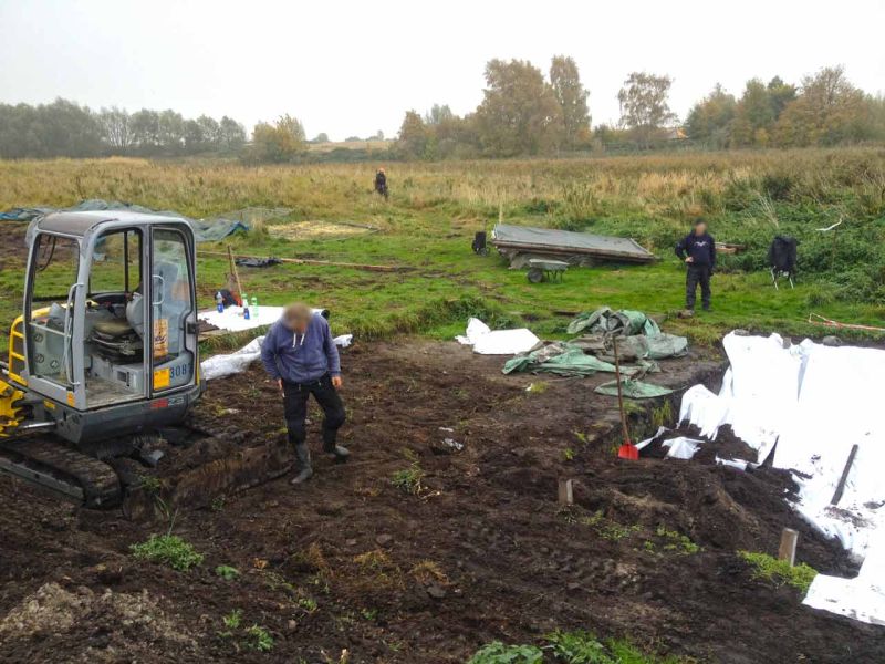 Geotextiles Trennvlies TV110 für eine archäologische Ausgrabungsstätte