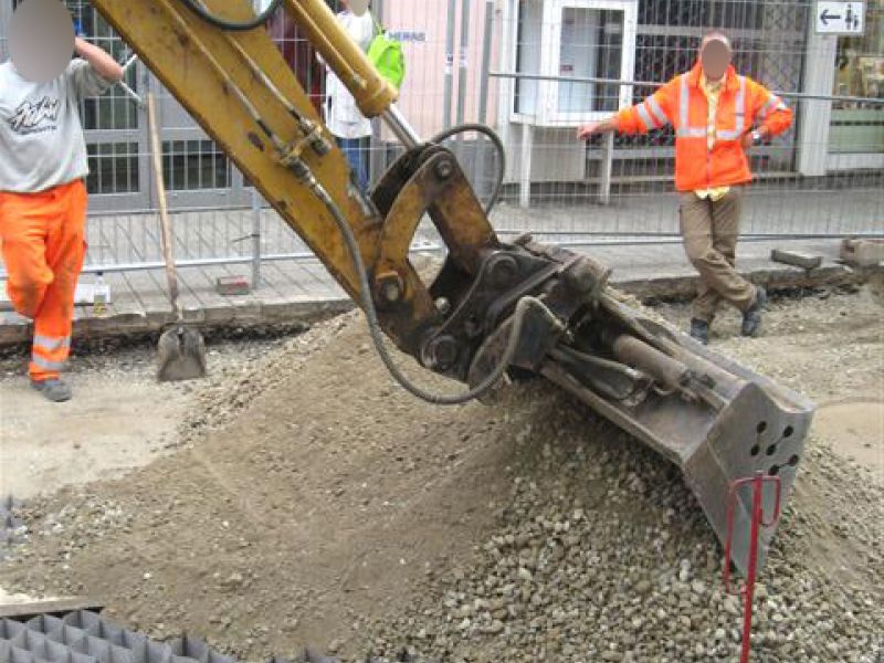 Kieswaben KW50 zur Herstellung eines tragfähigen Straßenunterbau