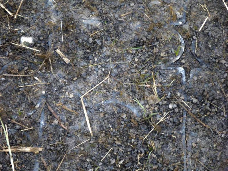 Bodenbefestigung eines Pferdeauslauf mit Weidezelt und Futterplatz