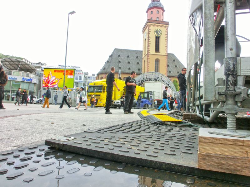 Bodenschutz für das Wolkenkratzer Festival in Frankfurt/Main