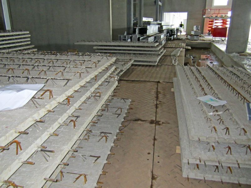 Fahrplatten als Bodenschutz - Neubau Hochregallager 1/2