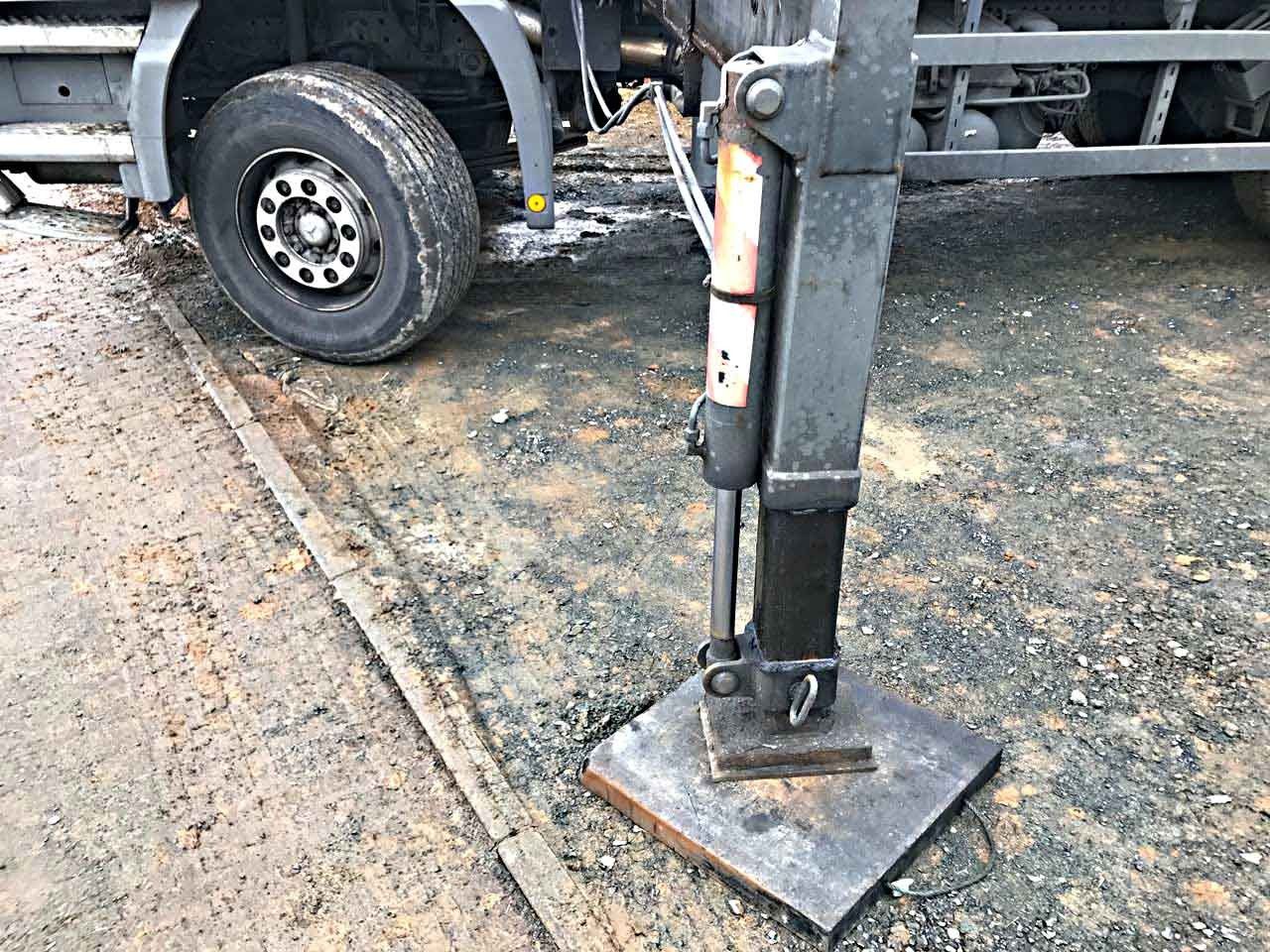 Langlebige & robuste Stützplatten aus Kunststoff als lastverteilende, stoßdämpfende, anti-rutsch Unterlage mit passgenauer Ausfräsung für Stützfüße