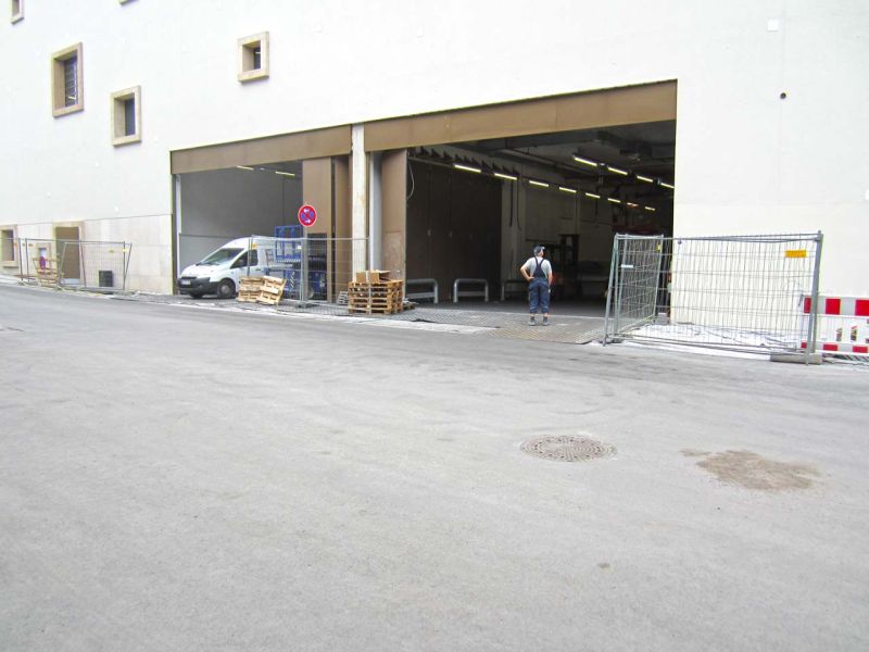 Mobile Baustraße als Pflasterschutz in Recklinghausen, NRW