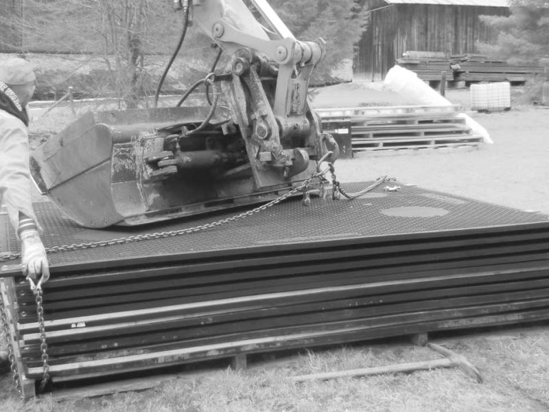 Baustraße im Gleisbau - Zugspitzbahn in Garmisch-Patenkirchen