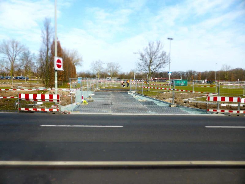 Fahrplatten für den Besucherparkplatz der ISH Messe 2015 in Frankfurt