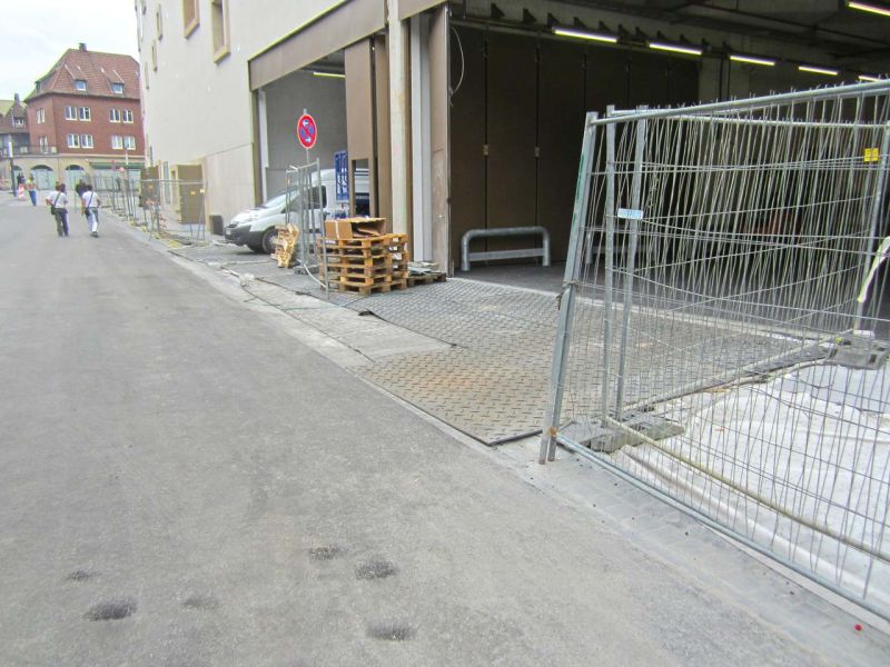 Mobile Baustraße als Pflasterschutz in Recklinghausen, NRW