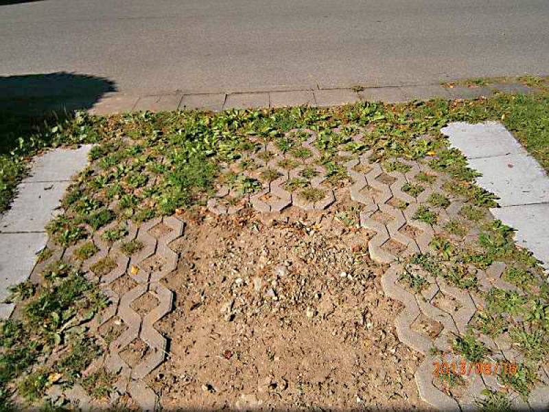 Anlegen eines zusätzlichen PKW-Stellplatz im Vorgarten mit dem Bodengitter BG50