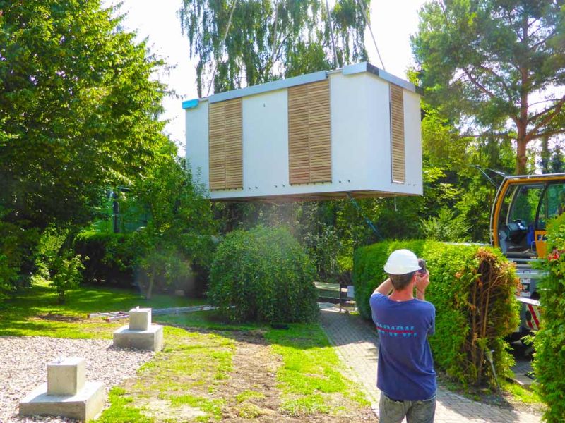 Mobile Baustrasse Modul Haus 14 referenz
